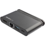 StarTech.com USB C Multiport Adapter - Portable USB-C Dock with 4K HDMI - 100W PD 3.0 Pass-Through, 1x USB-A, 1x USB-C, GbE - Thunderbolt 3 & USB Type-C Laptop Travel Dock - Mac & Windows