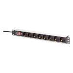 Digitus DN-95436 power distribution unit (PDU) 8 AC outlet(s) 1U Black, Silver
