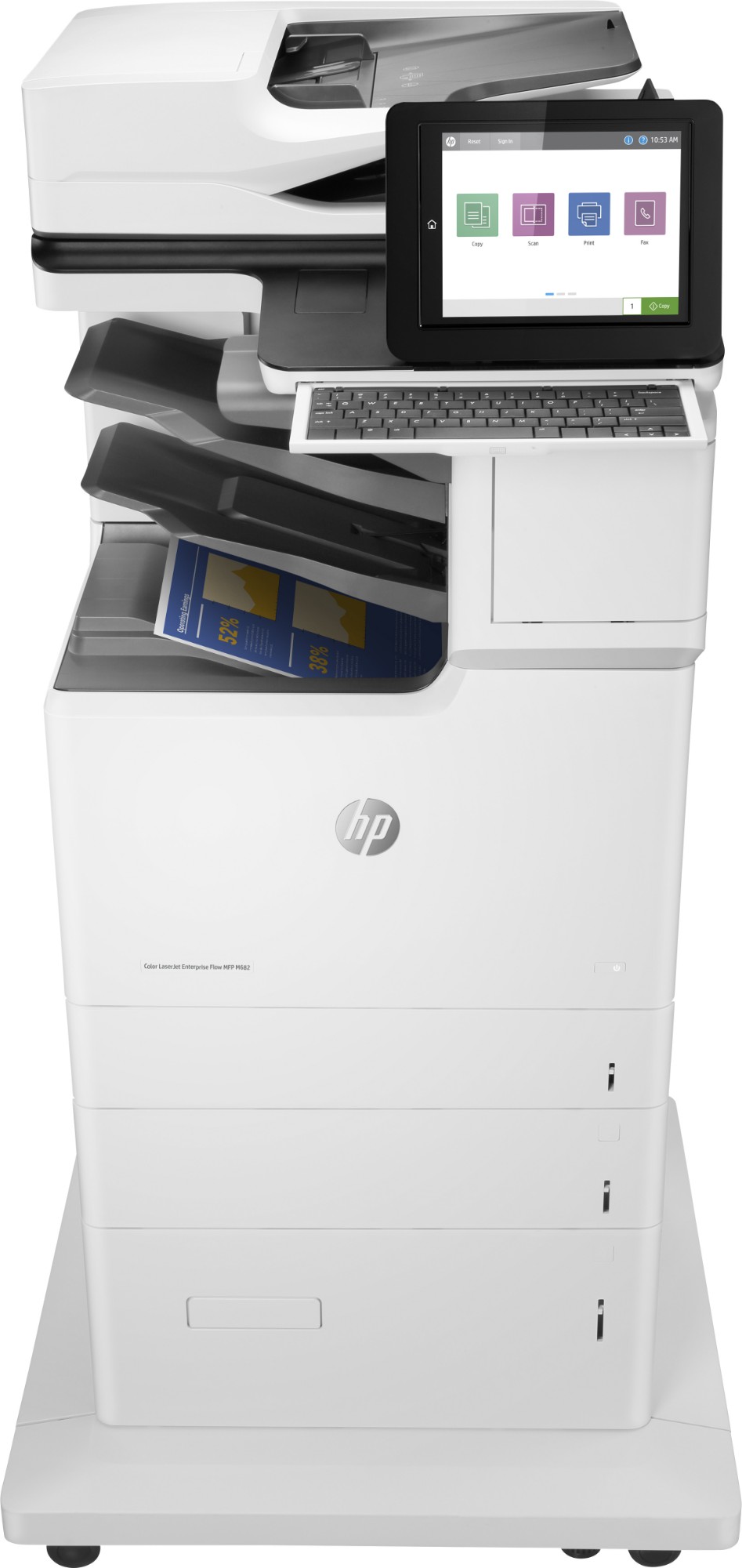 HP Color LaserJet Enterprise Flow MFP M682z. Print. copy. scan. fax