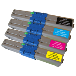 Peach 110879 tonercartridge 4 stuk(s) Zwart, Cyaan, Magenta, Geel