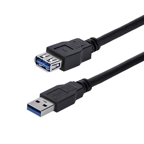 Image of StarTech.com 1m Black SuperSpeed USB 3.0 Extension Cable A to A - M/F