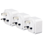 4lite WiZ Connected 3-Pin UK Smart Plug - Pack of 3