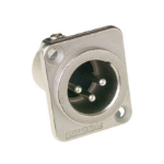 Amphenol AC3MMDZ tussenstuk voor kabels XLR 3P Metallic