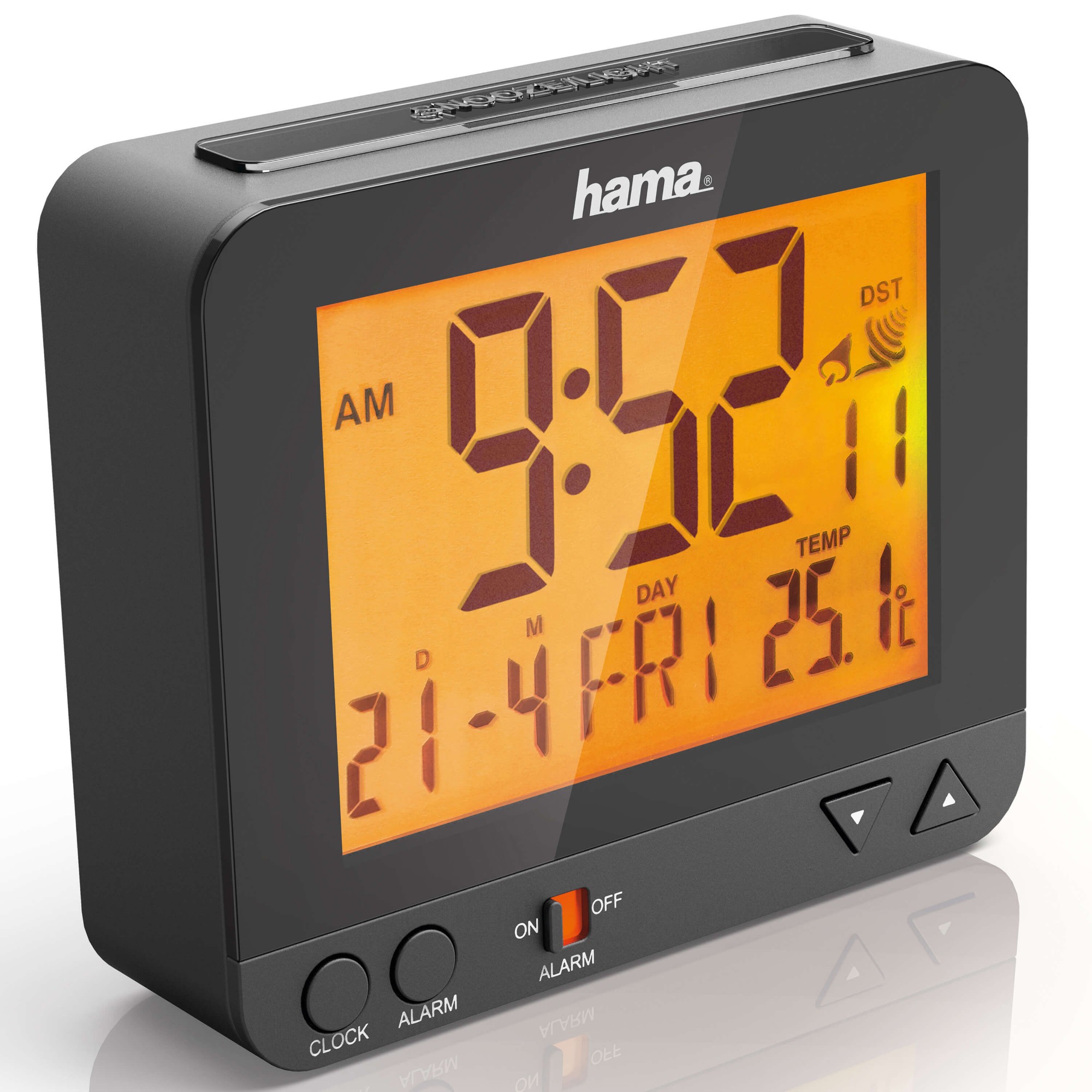 Hama Väckarklocka RC550 Radio Svart