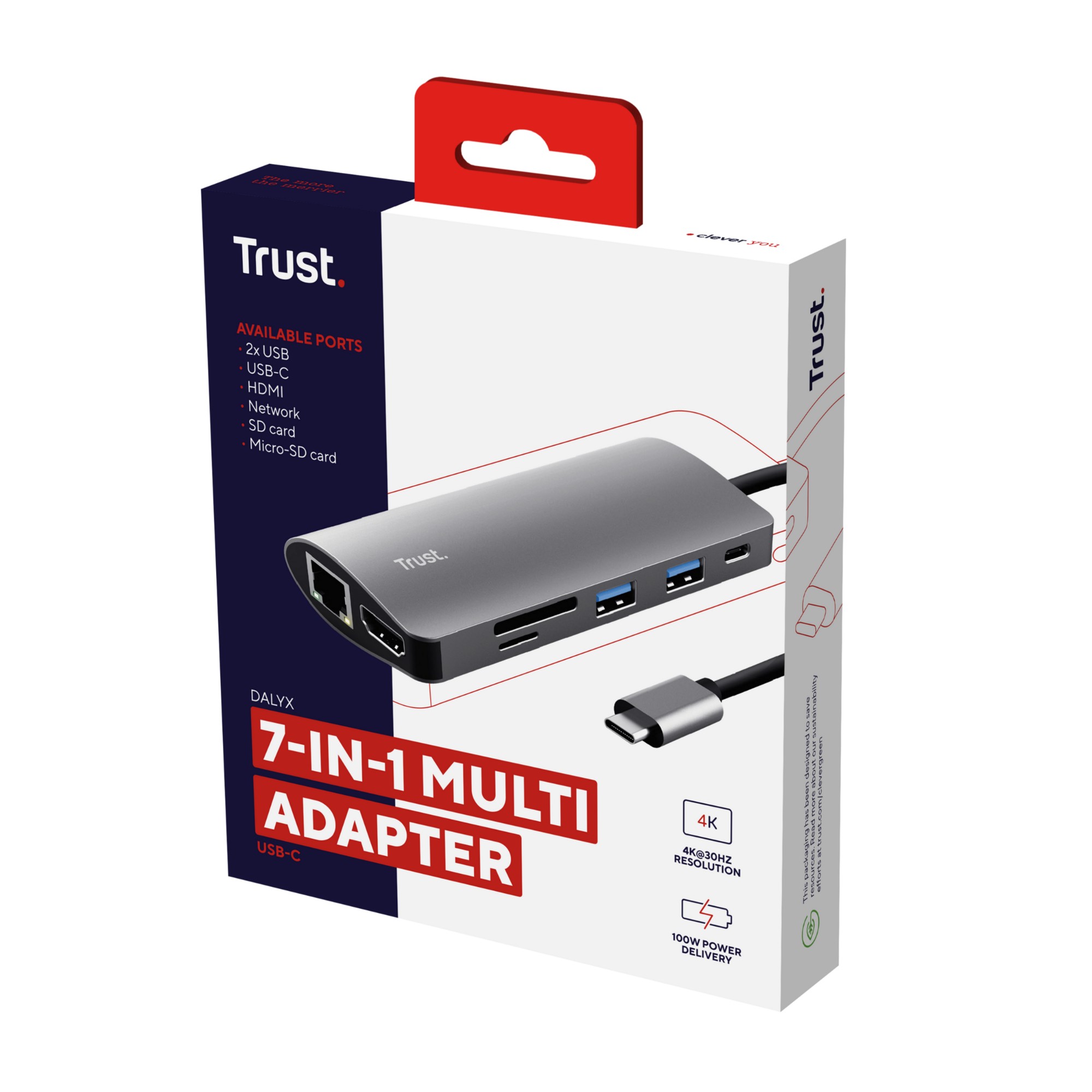 Trust Dalyx interface cards/adapter Internal HDMI, RJ-45, USB 3.2 Gen 1 (3.1 Gen 1)