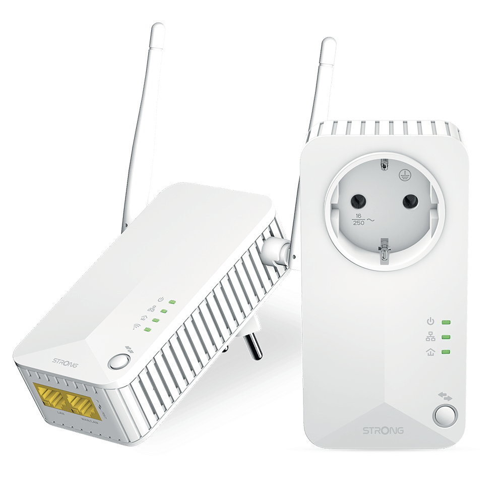 Image of Strong Powerline Wi-Fi 600 Kit 600 Mbit/s Ethernet LAN White