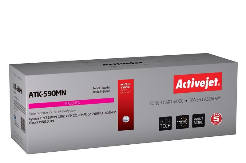 Activejet ATK-590MN toner (replacement for Kyocera TK-590M; Supreme; 5000 pages; magenta)