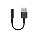 Equip 147945 audio kabel 0,15 m 3.5mm USB Type-A Zwart