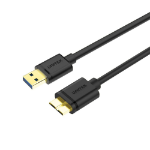 UNITEK Y-C461GBK USB cable USB 3.2 Gen 1 (3.1 Gen 1) 1 m USB A Micro-USB B Black