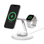 Belkin WIZ023AUWH mobile device charger Headset, Smartphone, Smartwatch White AC Wireless charging Fast charging Indoor