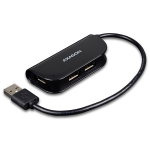 Axagon HUE-X4B interface hub USB 2.0 480 Mbit/s Black