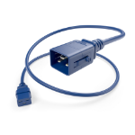 UNC PWCD-C19C20-20A-08F-BLU-P power cable Blue 94.5" (2.4 m) C19 coupler C20 coupler