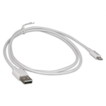 eNet Components USBA-LC-WH-3F-ENC mobile phone cable White 35.4" (0.9 m) Lightning