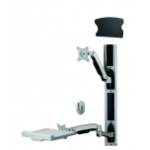 Amer Mounts AMR1AWSV1 monitor mount / stand 61 cm (24") Black, Silver Wall