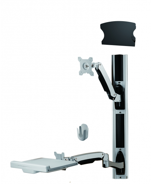 Image of Amer Mounts AMR1AWSV1 monitor mount / stand 61 cm (24") Black,...