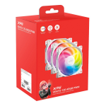 ADATA XPG VENTO R WHITE ARGB REVERSE Case Fan 120mm 3 -pack 45.3 CFM 23 dBA - VENTOR120ARGBPWM3C-WHCWW (75261487)