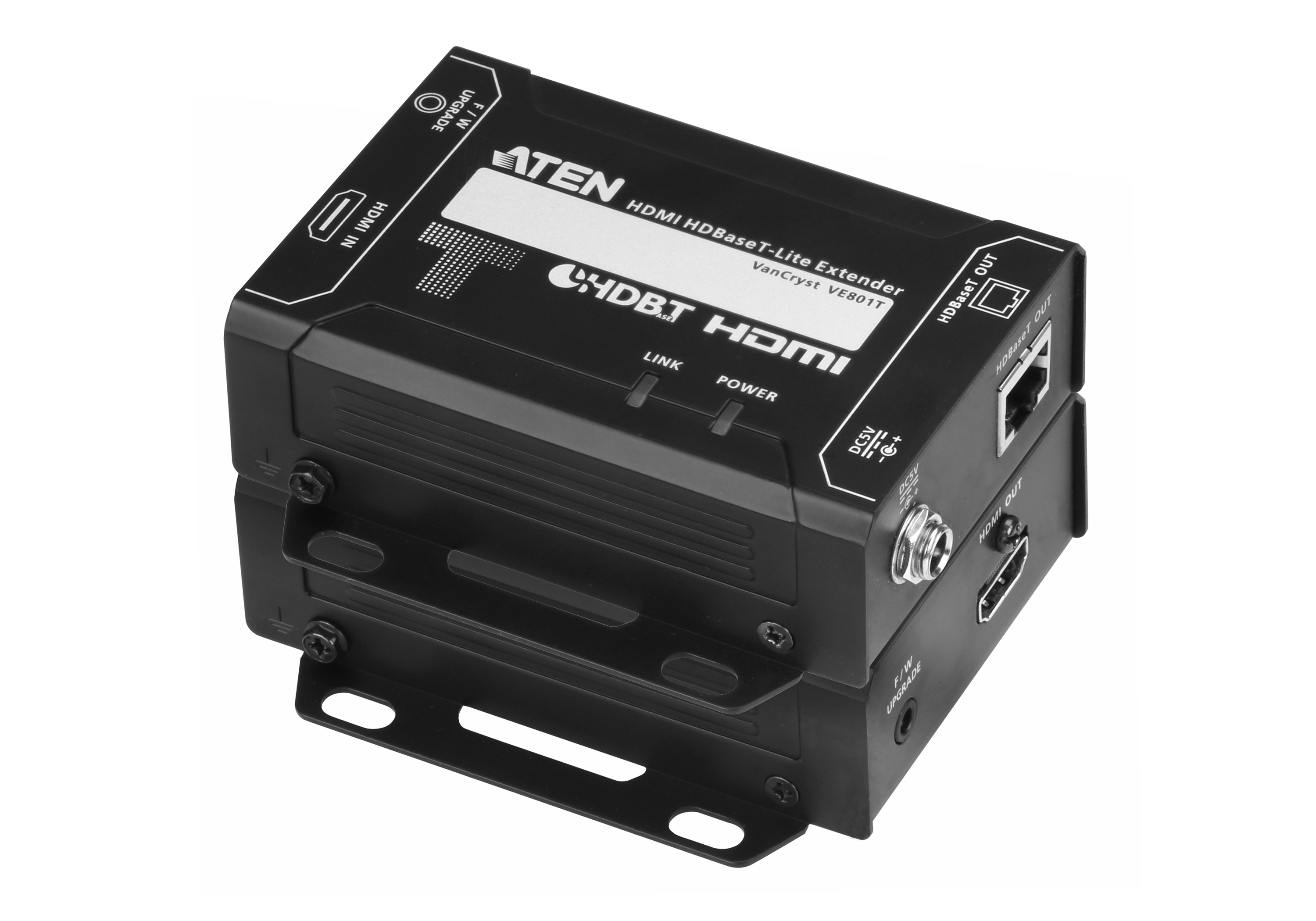 Image of ATEN VE801 AV extender AV transmitter & receiver Black
