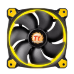 Thermaltake Riing 14 Computer case Fan 14 cm Black, Yellow