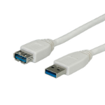 VALUE USB 3.0 Cable, A - A, M/F 0.8 m
