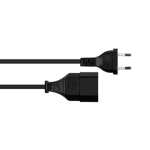 Alcasa P0300-S010 power cable Black 1 m Power plug type C