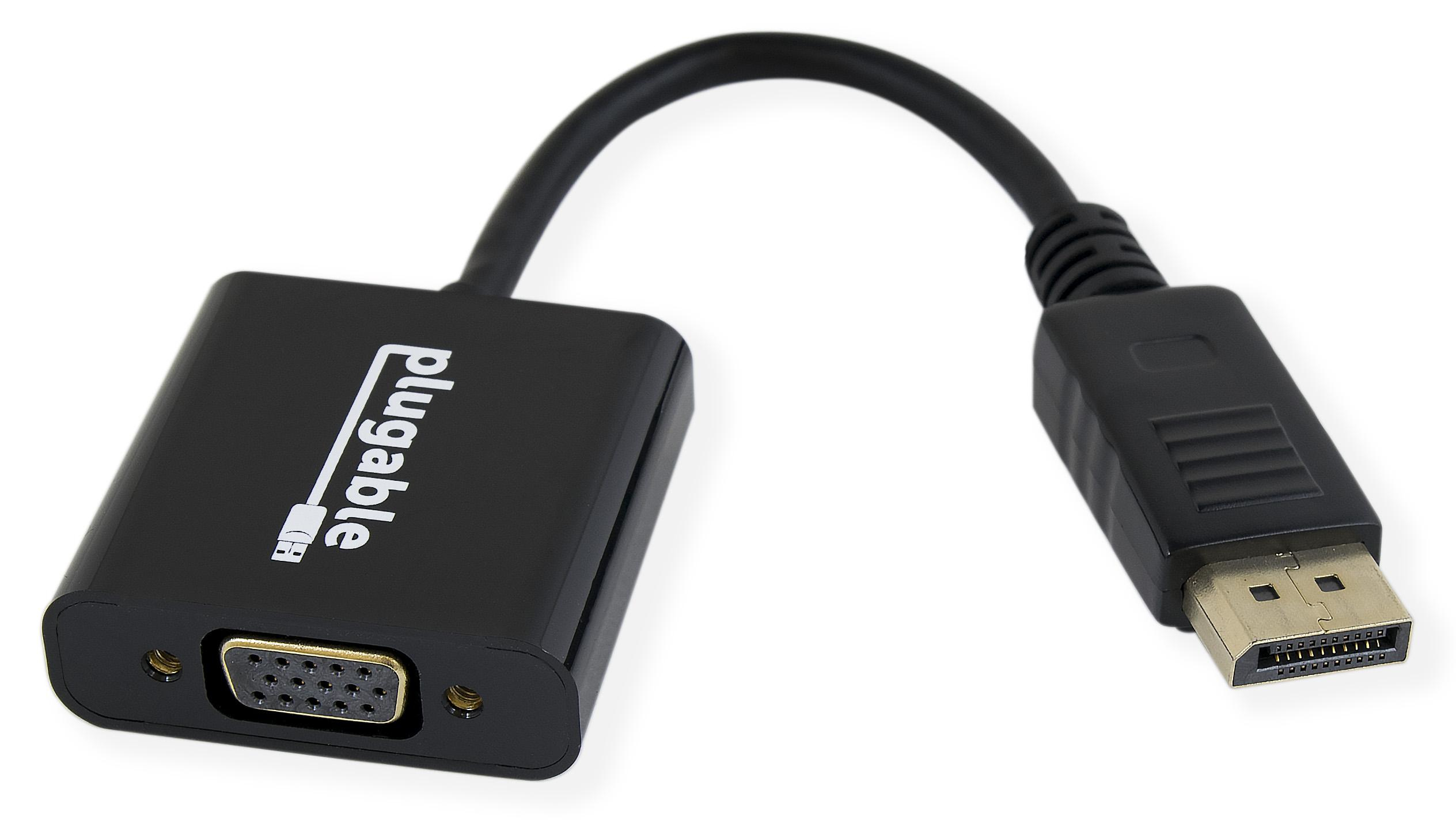 Image of Plugable Technologies DisplayPort to VGA Adapter - Supports...