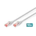 Digitus CAT 6 S/FTP patch cable, 10 pieces