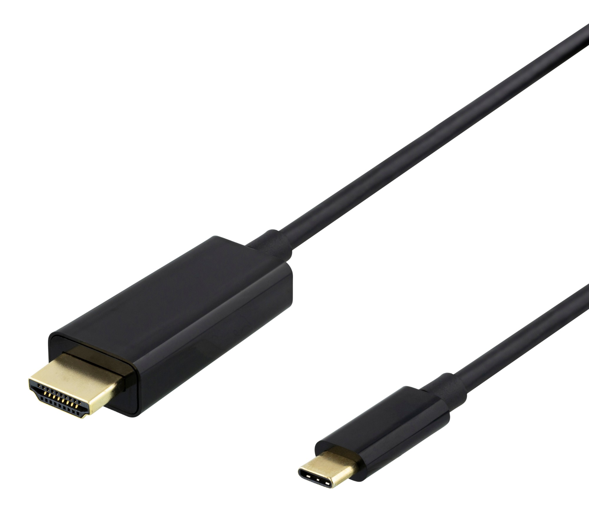 USBC-HDMI-1010 DELTACO USB-C to HDMI cable, 4K, HDCP, 1m - Black