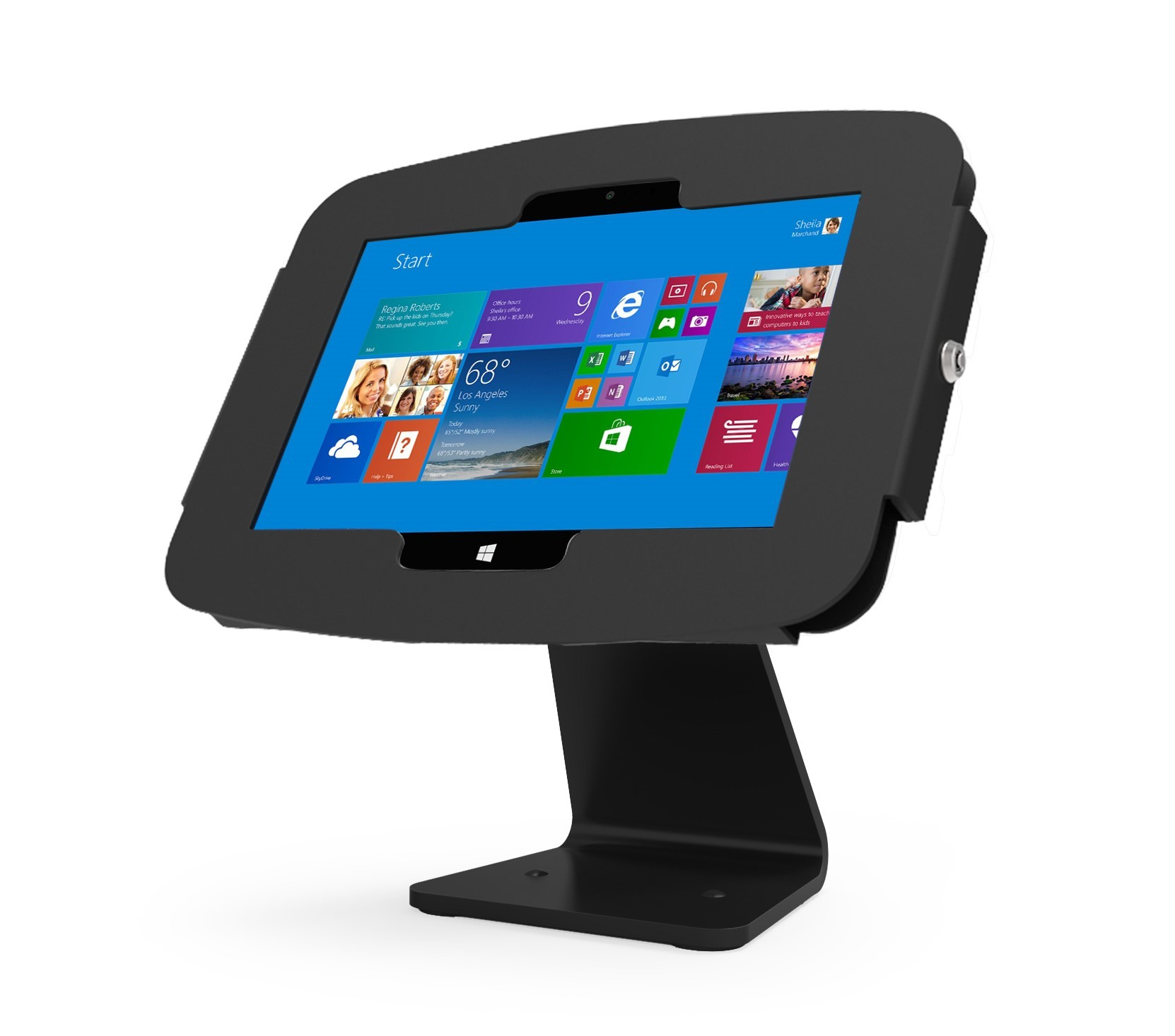 Image of Compulocks Surface Pro 3-7 Space Enclosure Rotating Counter Stand...
