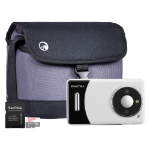 Praktica DZ13 Digital Camera 13MP CMOS Sensor HD Video Wide Angle Lens - Camera + Sandisk 64GB MicroSD Card + System Bag