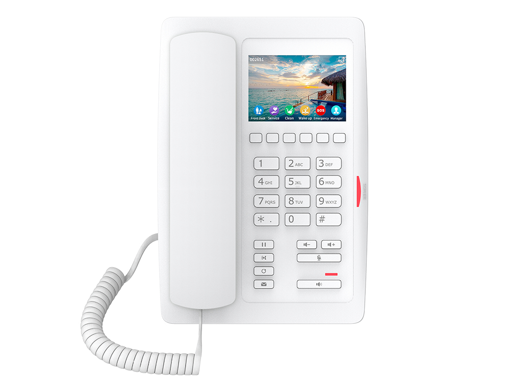 H5W-WHITE Fanvil H5W - IP Phone - White - Wired handset - Desk - In-band - Out-of band - SIP info - 2 lines