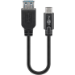 Goobay 67894 USB kabelis USB 3.2 Gen 1 (3.1 Gen 1) 0,2 m USB C USB A Melns