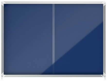 Image of Nobo 1915334 insert notice board Indoor Blue Aluminium