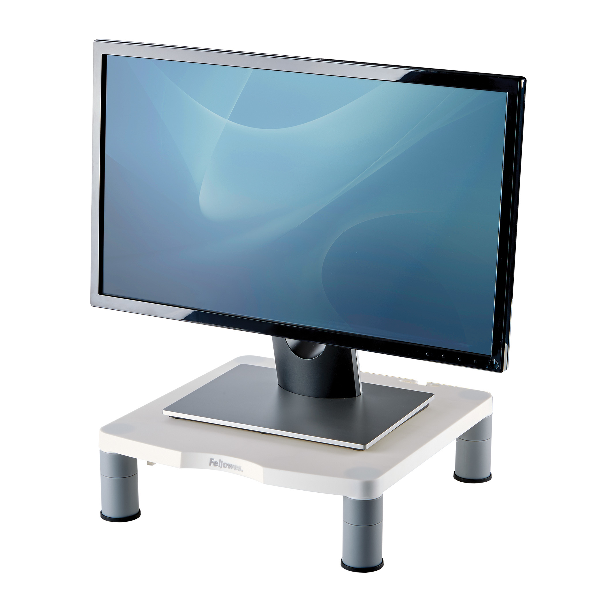 Image of Fellowes Computer Monitor Stand with 3 Height Adjustments -...