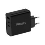Philips DLP2683B/12 mobile device charger Universal Black AC Fast charging Auto