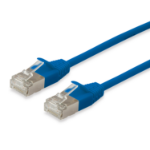 Equip Cat.6A F/FTP Slim Patch Cable, 0.25m, Blue