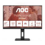 AOC E3 U27E3UF computer monitor 68.6 cm (27") 3840 x 2160 pixels 4K Ultra HD LED Black