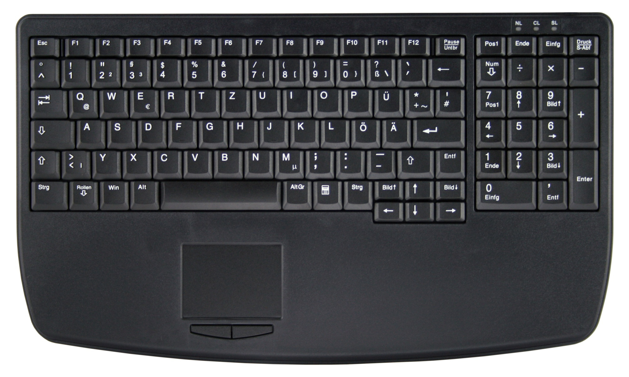 Active Key AK-7410-G keyboard USB QWERTZ German Black