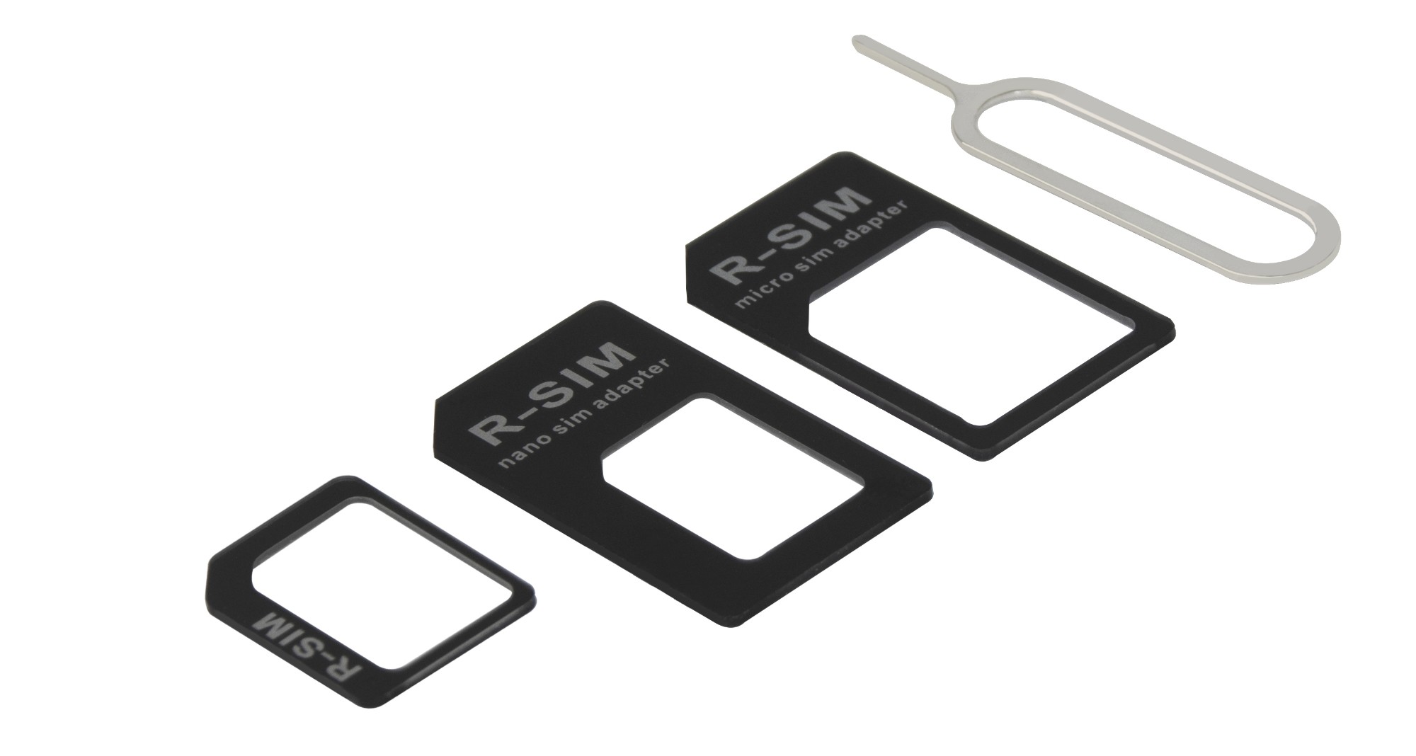 EU Product - SIM card adapter for micro/mini/nano SIM, black thumbnail