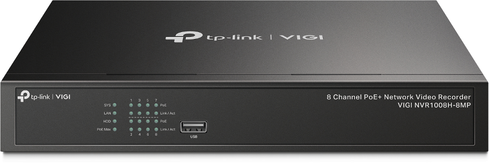 Image of TP-Link VIGI 8 Channel PoE+ Network Video Recorder
