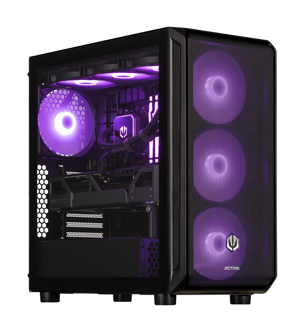 ACN Actina 5901443415169 PC Intel® Core™ i7 i7-14700KF 32 GB DDR5-SDRAM 2 TB SSD NVIDIA GeForce RTX 5070 Midi Tower Black