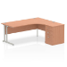 Dynamic Impulse Cantilever Right Crescent Desk Workstation