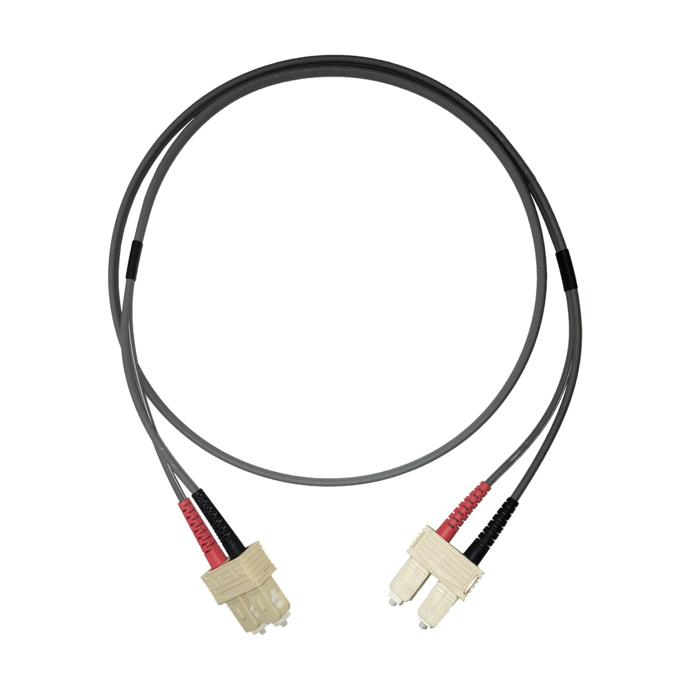 Videk 62.5/125 OM1 SC to SC Duplex Fibre Optic Patch Cable Grey 2Mtr