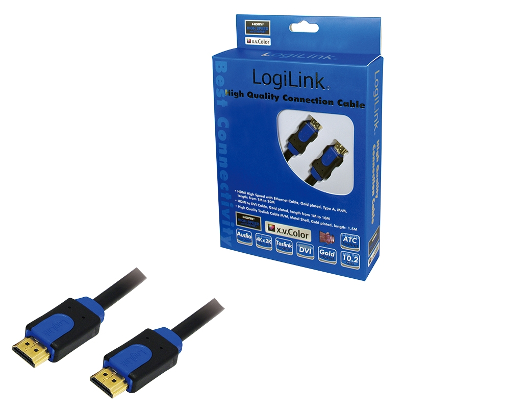 Photos - Cable (video, audio, USB) LogiLink CHB1101 HDMI cable 1 m 