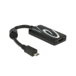 DeLOCK 4043619656431 USB grafische adapter 3840 x 2160 Pixels Zwart