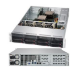 Supermicro Black 2U SC825TQC SAS3 WIO Chassis w/ Red 800W PWS