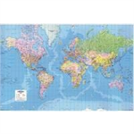 MAPMARK MAP GIANT WORLD POLITICAL MAP LAMIN GWLD
