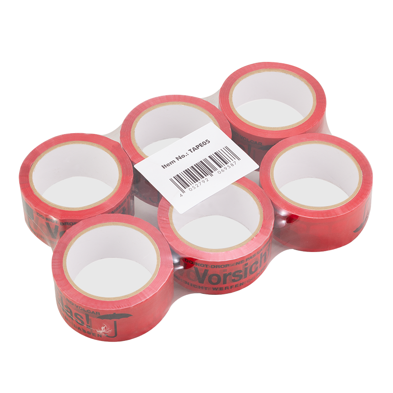 Image of LogiLink Adhesive tape, w/Vorsicht Glas printing OPP tape, 40mic