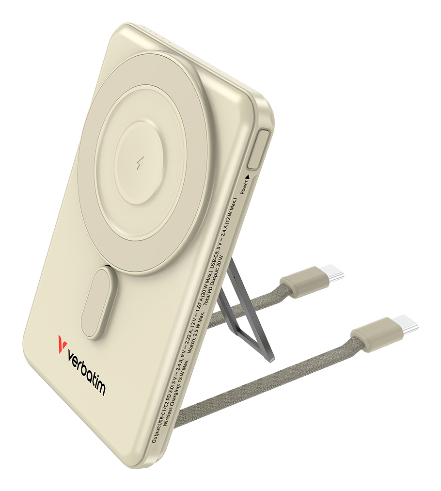 Verbatim Charge'n'G0 2C power Bank 5000 rnAh Gold