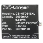 CoreParts MOBX-BAT-HTD816XL mobiele telefoon onderdeel Batterij/Accu Zwart