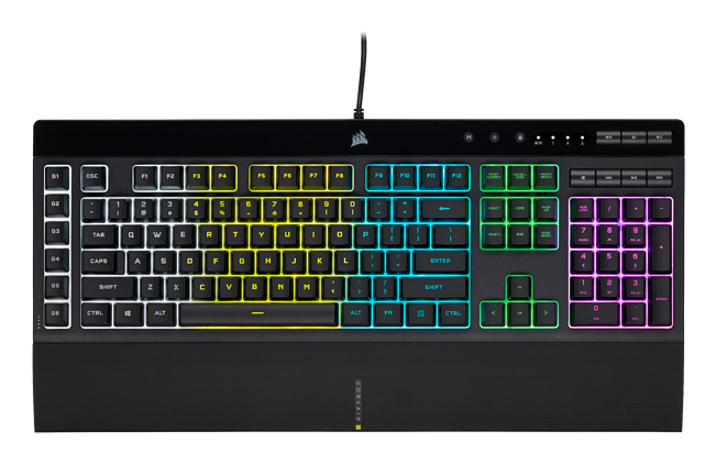 Corsair K55 RGB PRO keyboard Gaming USB AZERTY French Black